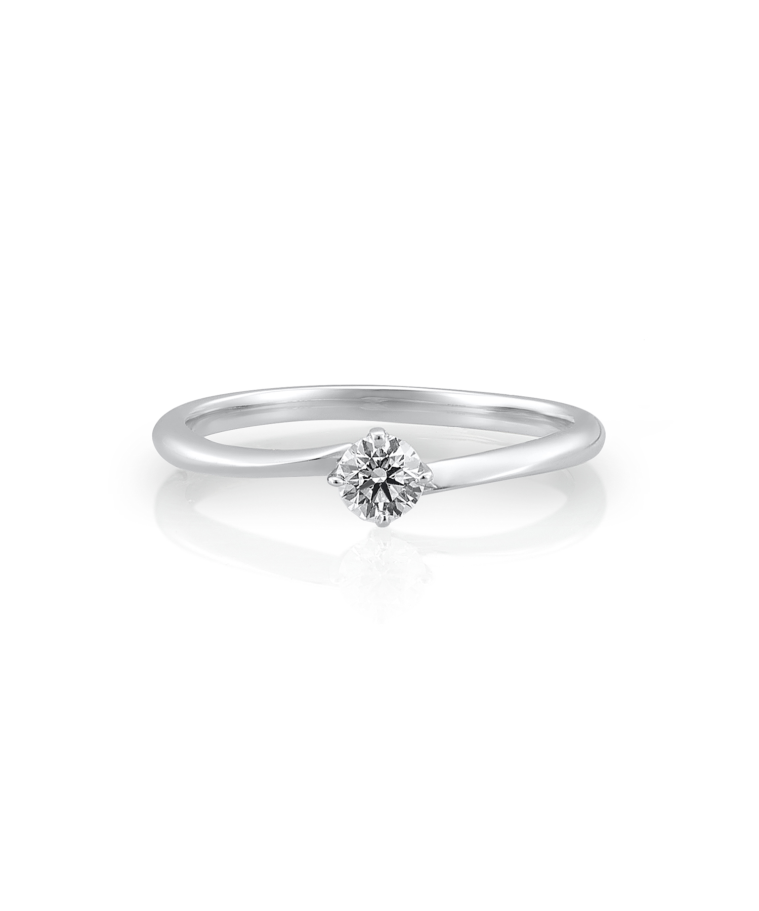 【婚約指輪】Pt950 ダイヤモンド リング (0.15~0.19ct/G/VS2/EX)＜鑑定書＞