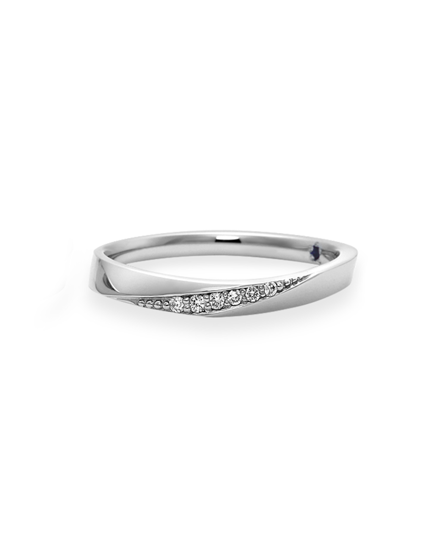 【結婚指輪】Pt950 ダイヤモンド リング