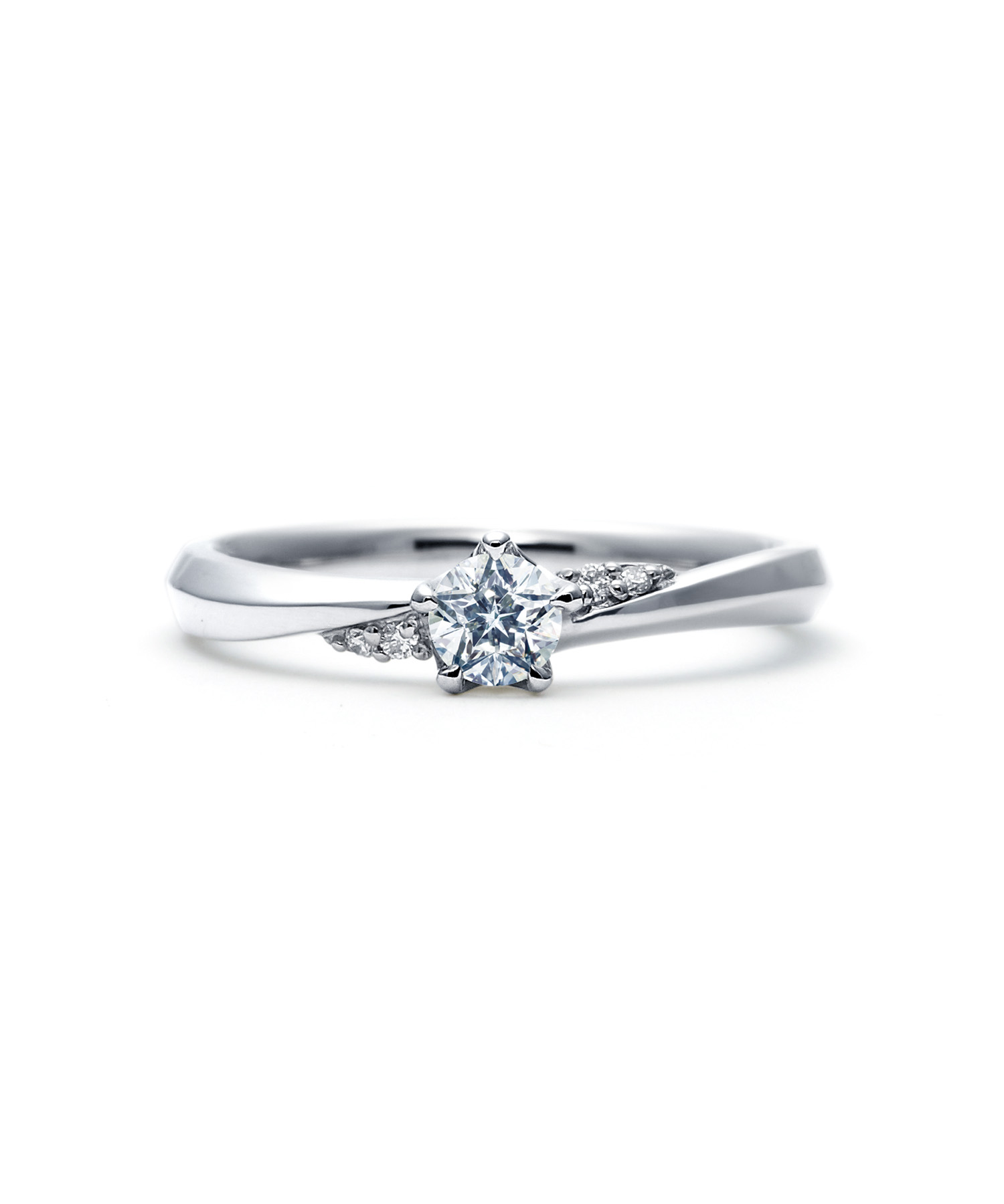 【婚約指輪】Pt950 ダイヤモンド リング (0.30~0.34ct/F/VVS1)＜Wish upon a star® 鑑定書＞