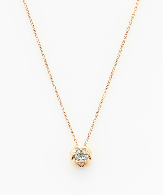 K10YG ダイヤモンド ネックレス＜ “Wish upon a star®” カード＞