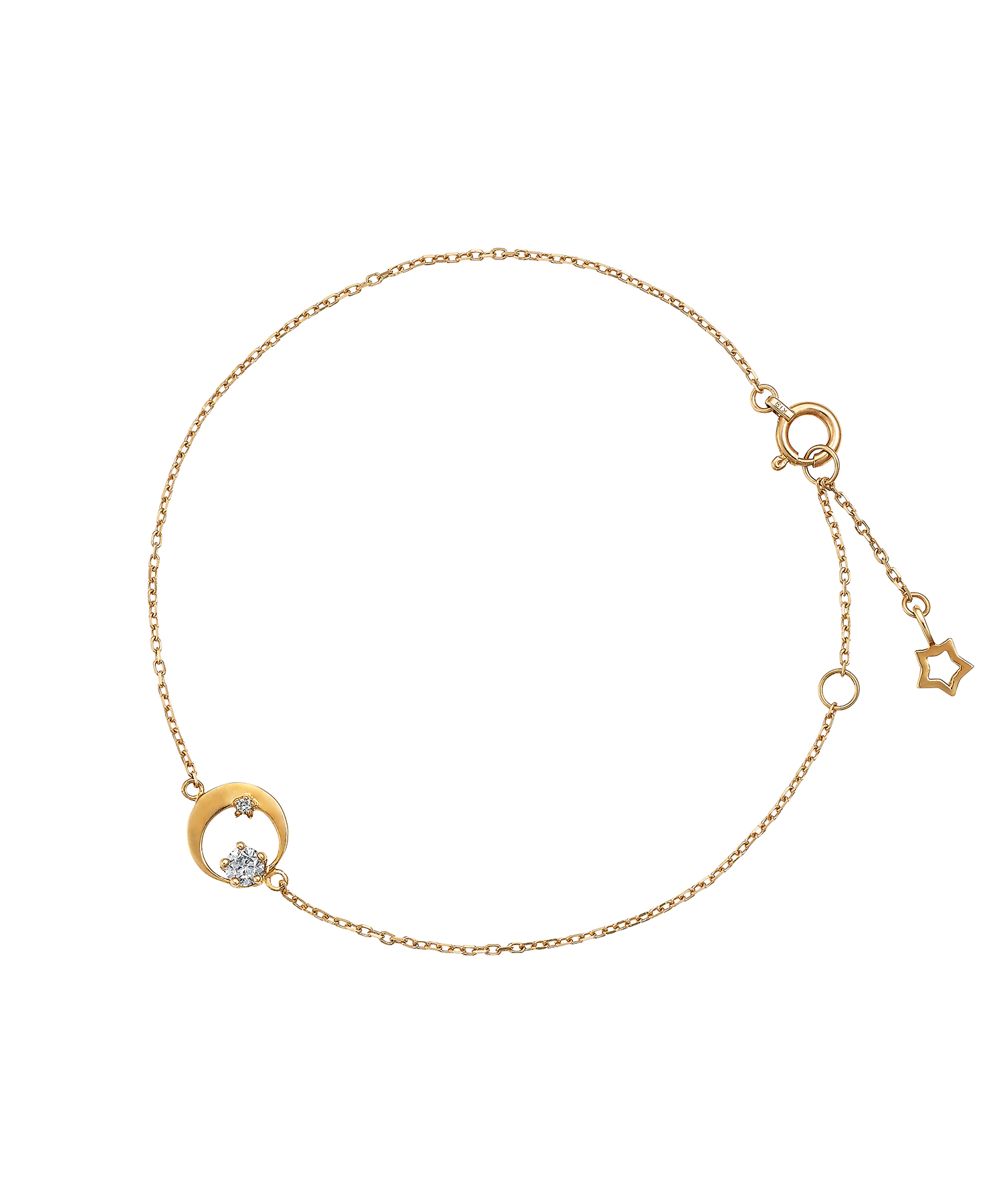 K18YG ダイヤモンド ブレスレット＜Wish upon a starカード＞