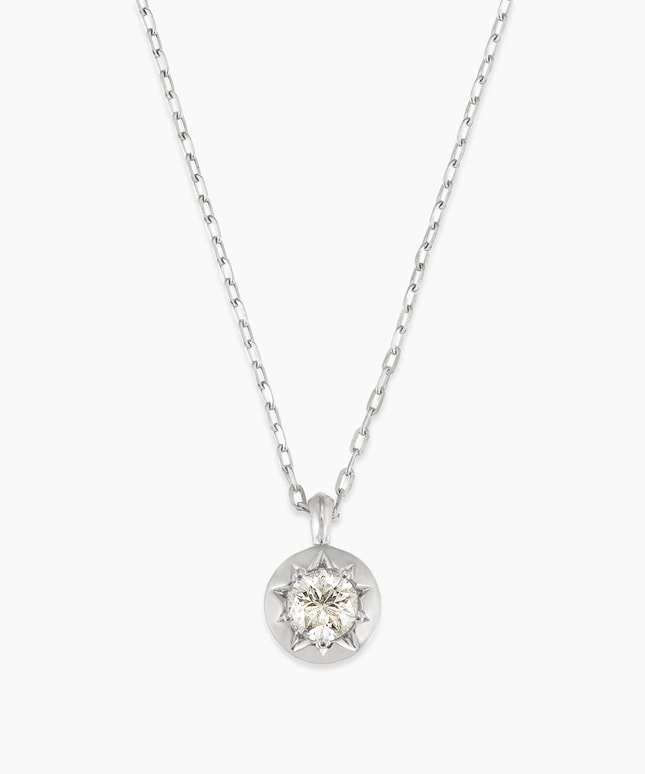 Pt950/Pt850 ダイヤモンド ネックレス ＜“Wish upon a star®” ダイヤモンドカード＞