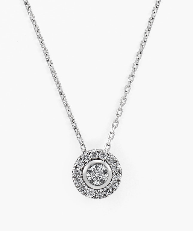 Pt900/850 ダイヤモンド ネックレス＜Wish upon a star® 鑑定書＞