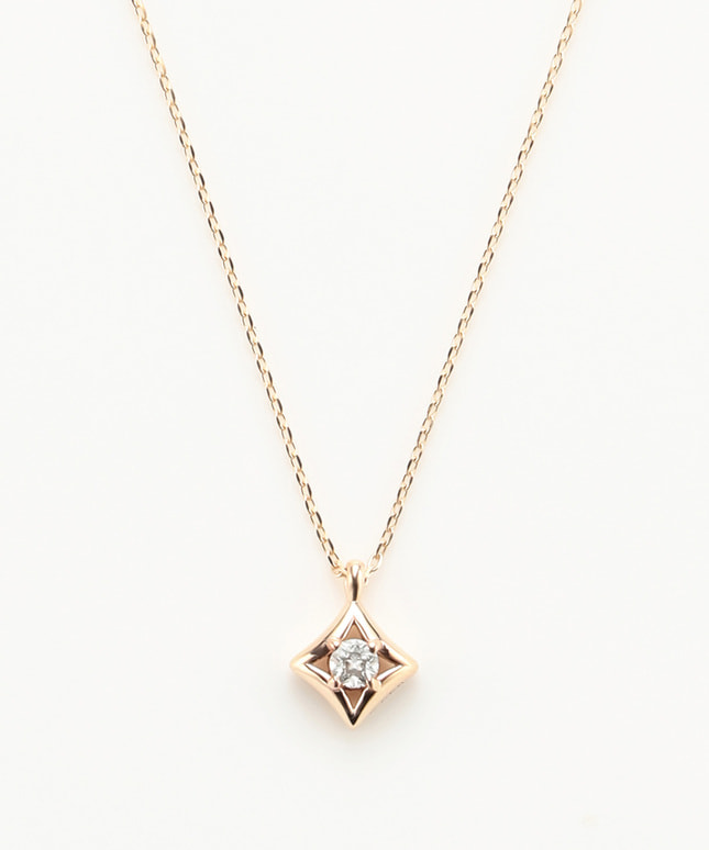 K10YG ダイヤモンド ネックレス＜Wish upon a star® カード＞