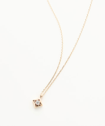 K10YG ダイヤモンド ネックレス＜Wish upon a star® カード