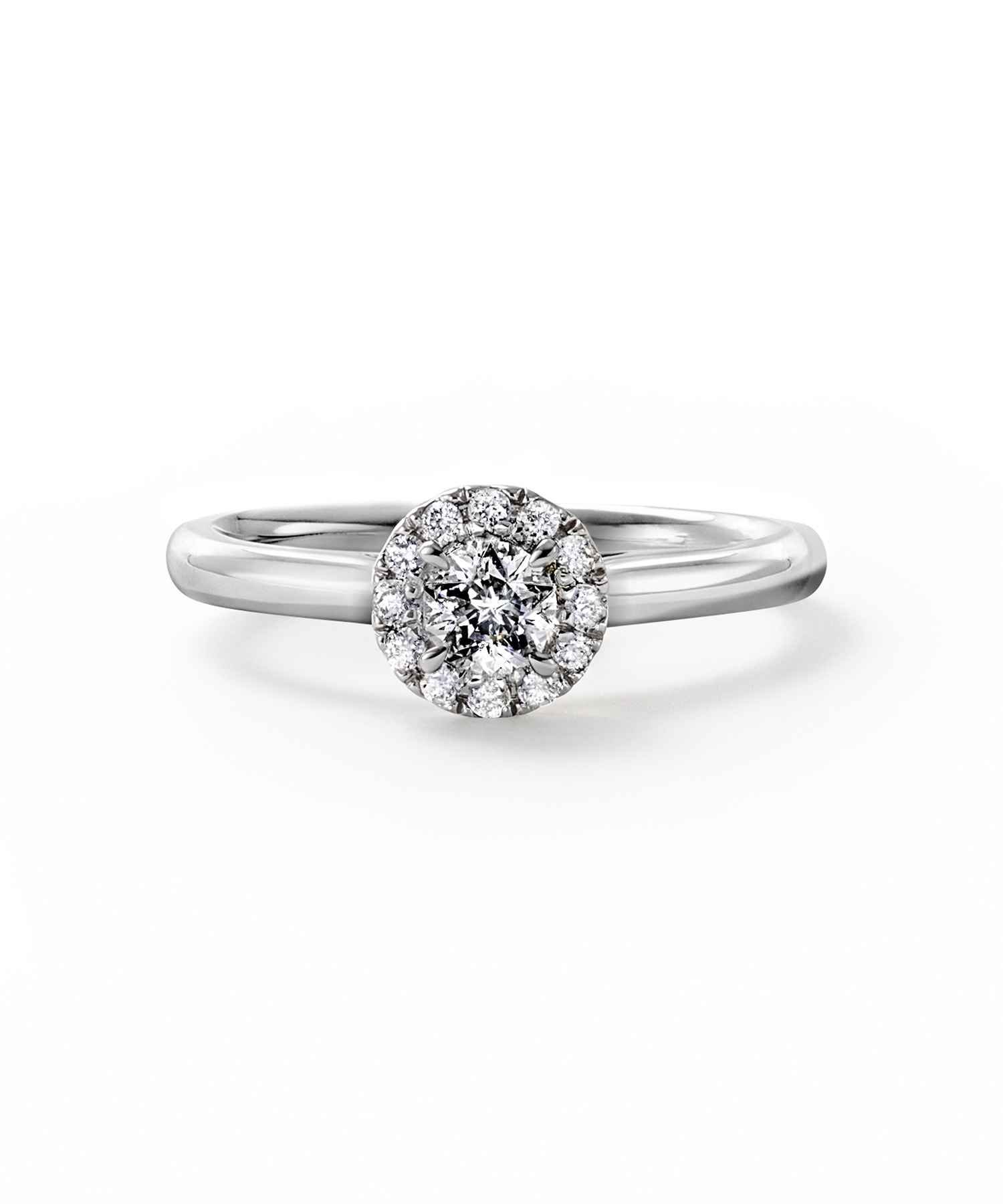 【婚約指輪】Pt950 ダイヤモンド リング (0.20~0.24ct/E/VS1)<Wish upon a star® 鑑定書>