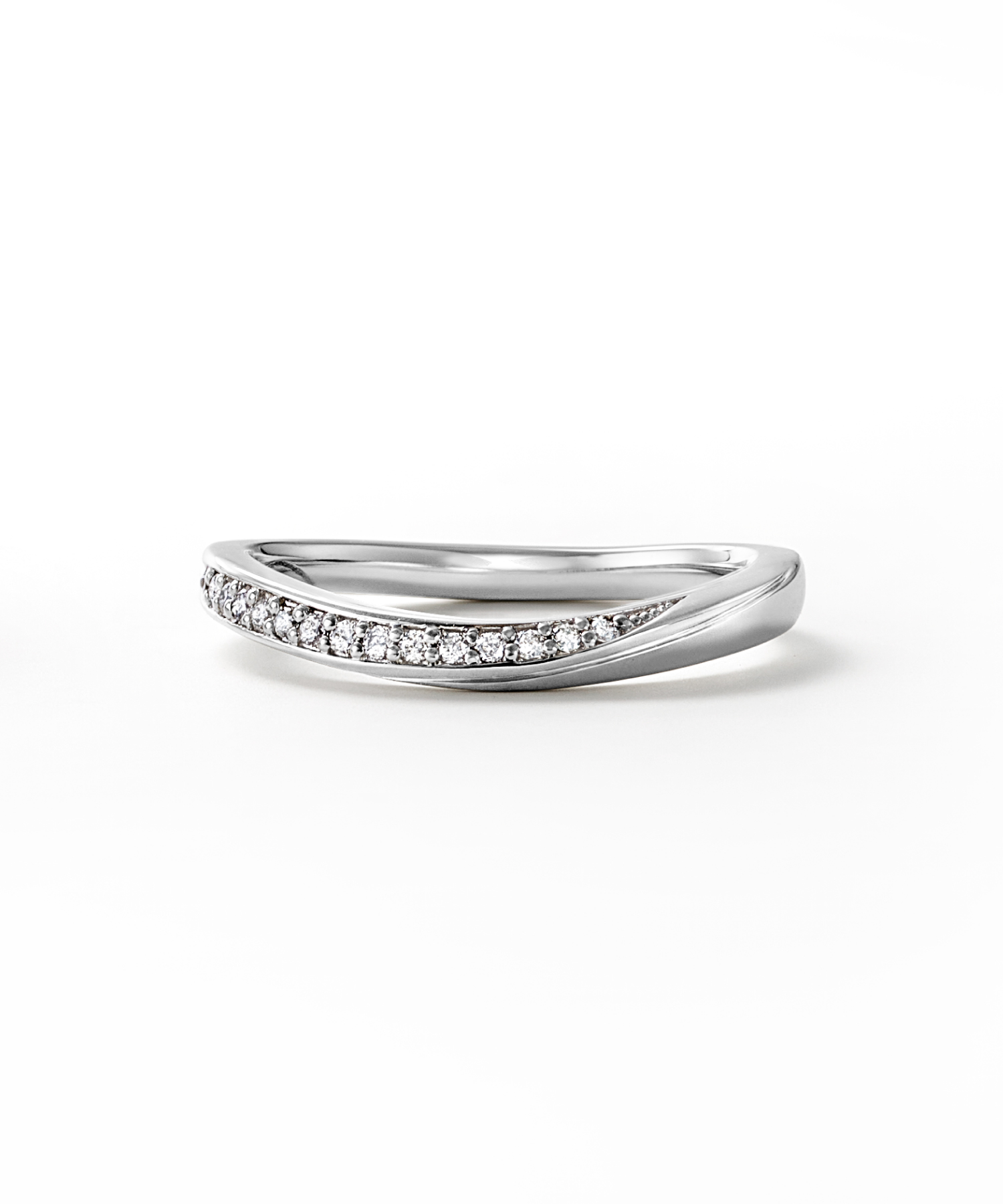 【結婚指輪】Pt950 ダイヤモンド リング