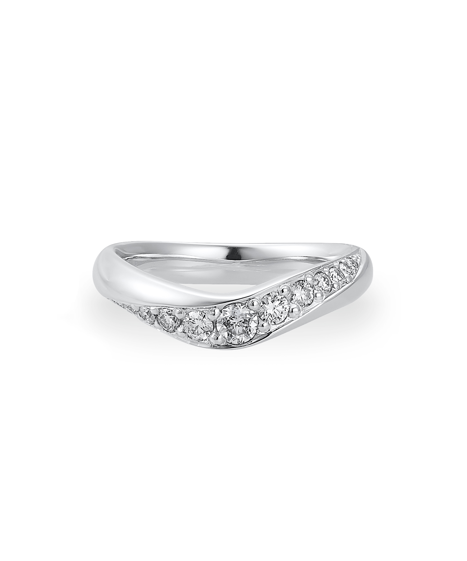 【結婚指輪】Pt950 ダイヤモンド リング＜Wish upon a star® カード＞