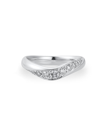 1/美品 WISH UPON A STAR Pt ダイヤ0.153 リング 指輪 結婚指輪】Pt999 ダイヤモンド リング＜Wish upon a star