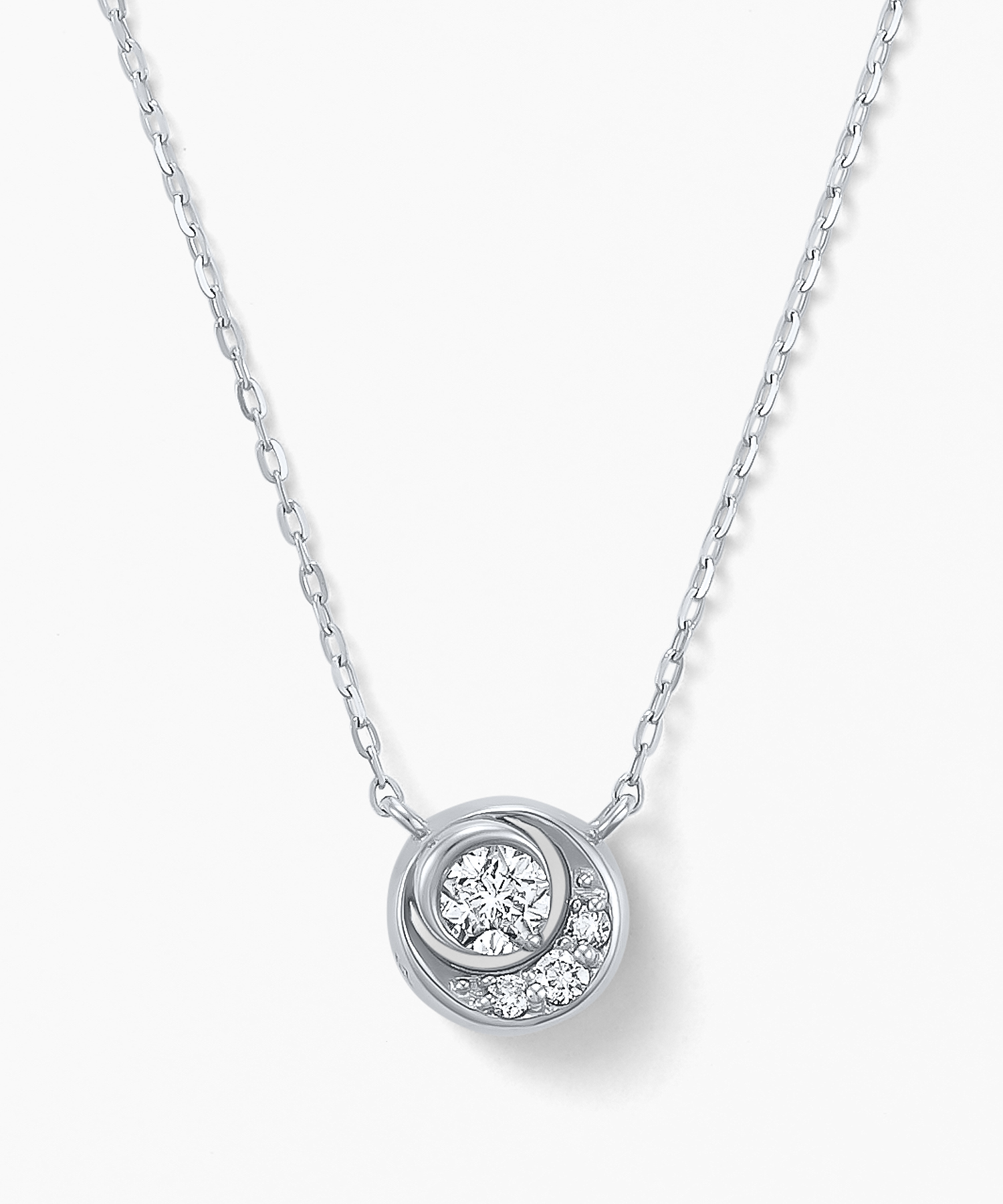【2024 Autumn/Winter Limited】Pt950/850 ダイヤモンド ネックレス < “Wish upon a star®” カード>