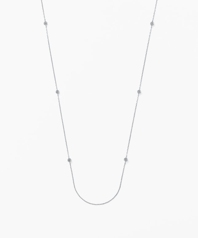 Pt950/850 ダイヤモンド チェーンネックレス