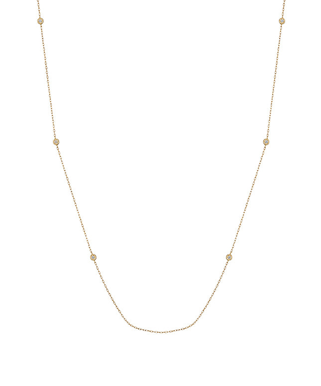 【2022 Summer Collection】K18YG ダイヤモンド ロングネックレス