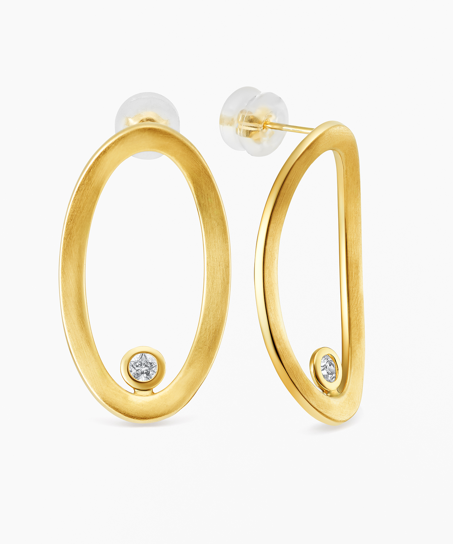 K18YG ダイヤモンド ピアス ＜Wish upon a star® カード＞