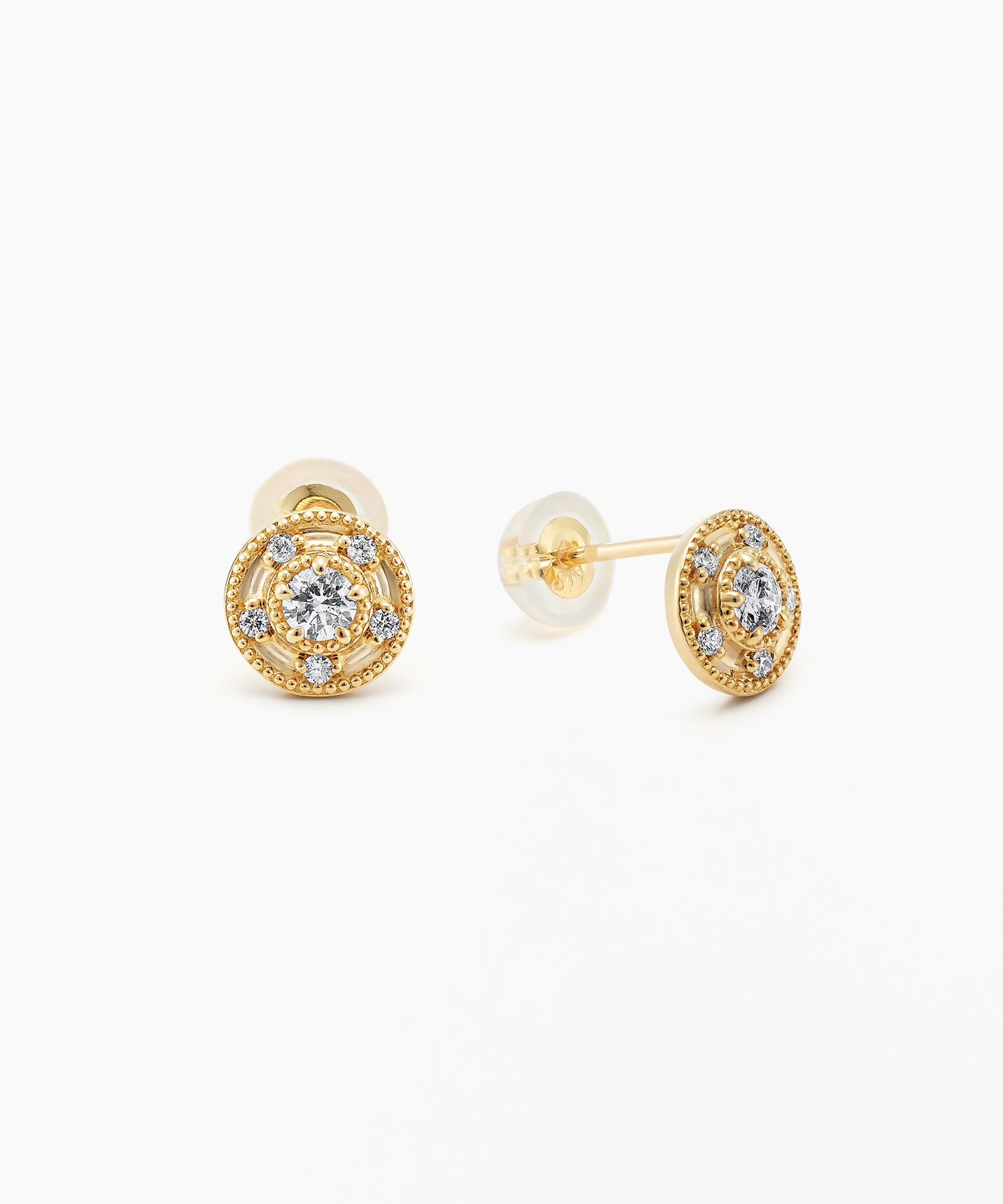 K18YG ダイヤモンド ピアス