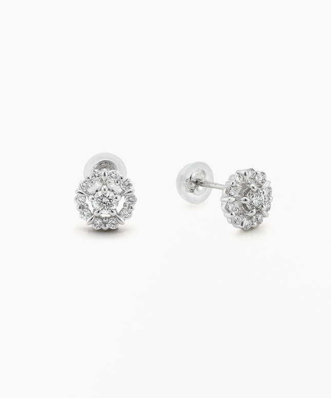 Pt950/900 ダイヤモンド ピアス