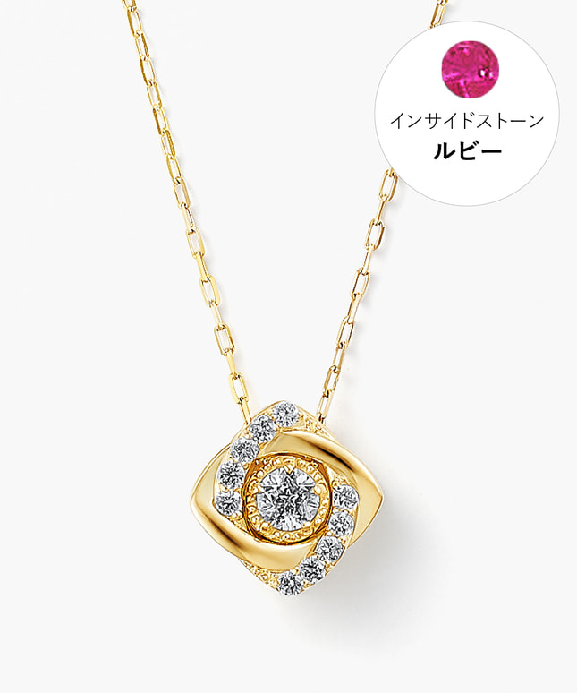 festaria bijou SOPHIA K18YG ダイヤモンド ネックレスレディース