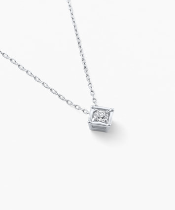 Pt950/850 ダイヤモンド ネックレス＜Wish upon a star® カード
