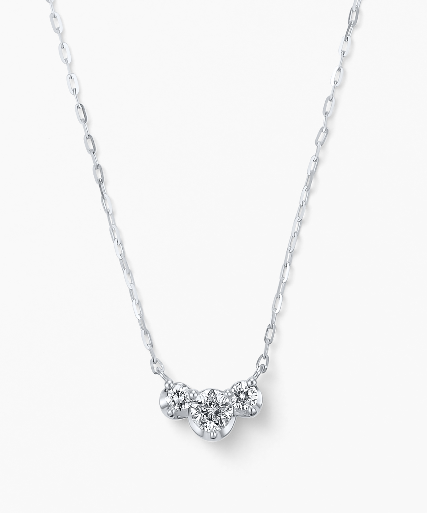 Pt950/850 ダイヤモンド ネックレス< “Wish upon a star®” カード>