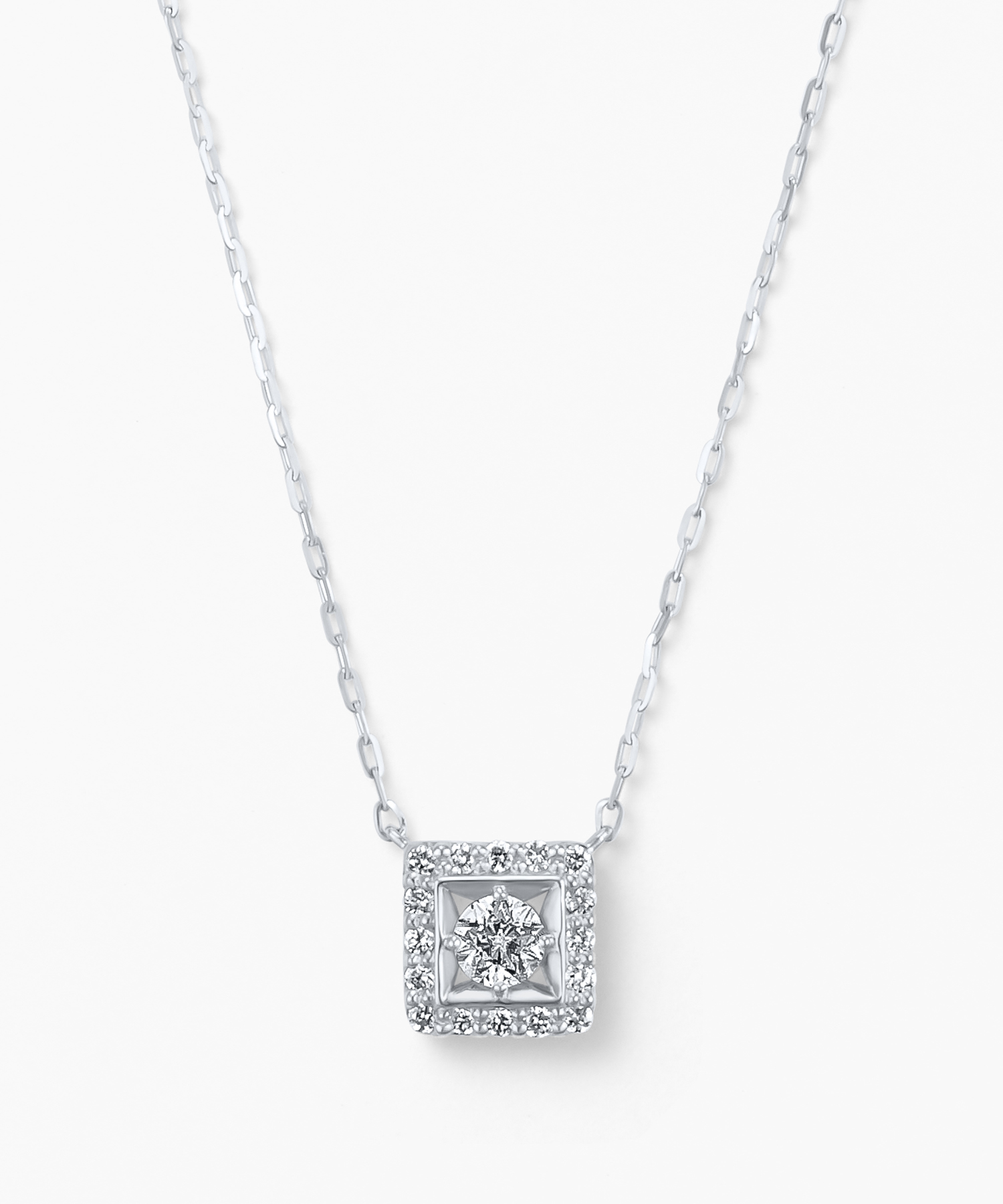 Pt950/850 ダイヤモンド ネックレス< “Wish upon a star®” カード>