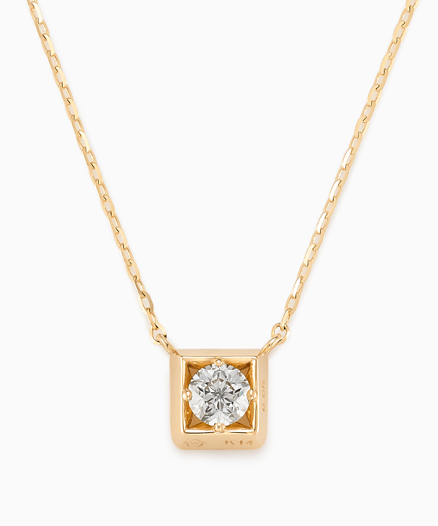 K14YG ダイヤモンド ネックレス ＜ “Wish upon a star®” カード＞