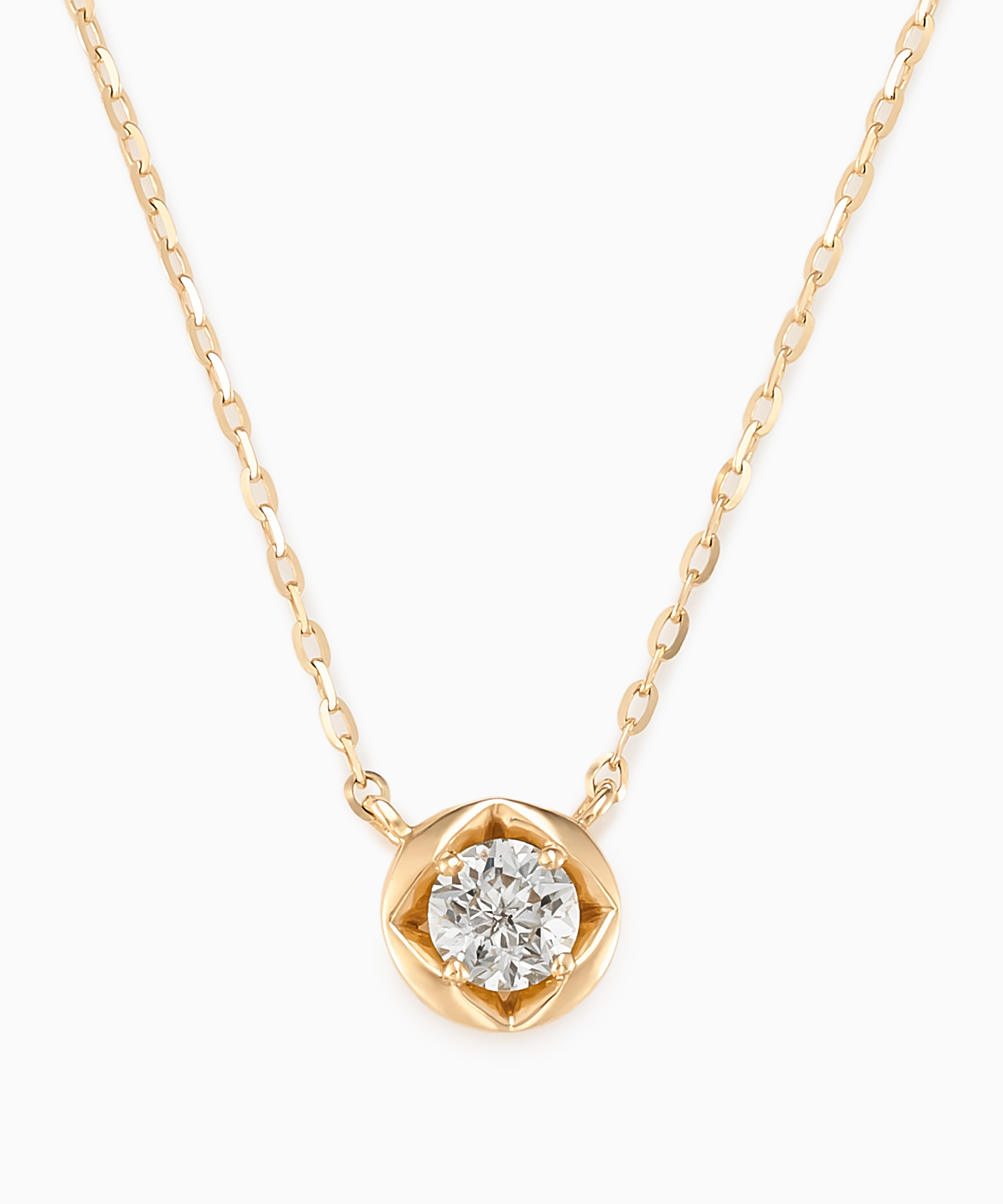 K14YG ダイヤモンド ネックレス ＜ “Wish upon a star®” カード＞