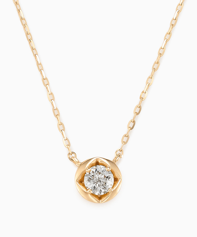 K14YG ダイヤモンド ネックレス ＜ “Wish upon a star®” カード＞