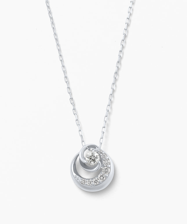 【2026 Autumn/Winter Limited】Pt950/850 ダイヤモンド ネックレス＜ “Wish upon a star®” カード＞