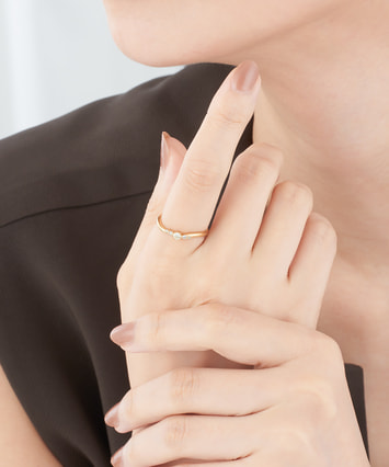 【K18】 wish upon star K18 リング 5号　ダイヤ　1.72 20831-