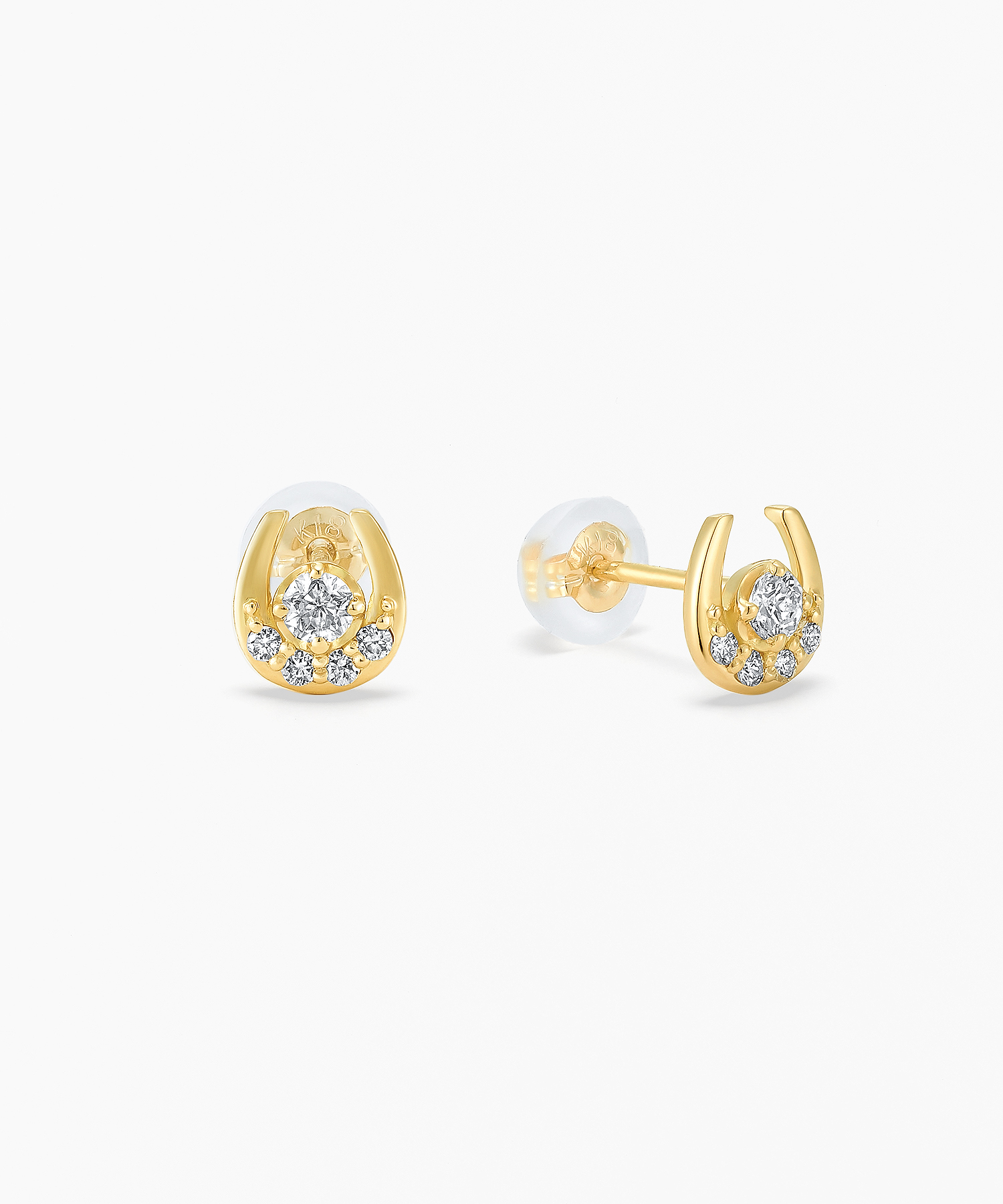 K18YG ダイヤモンド ピアス＜Wish upon a star® カード＞