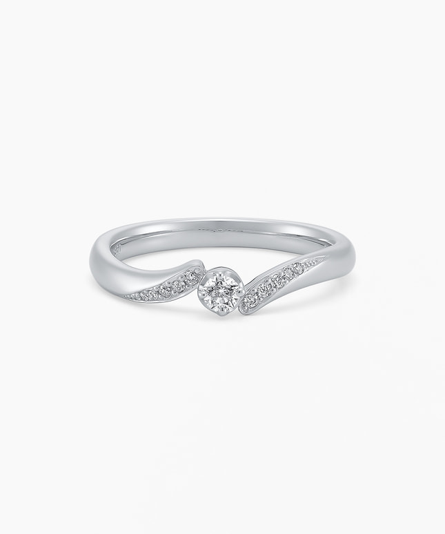 Pt950 ダイヤモンド リング＜Wish upon a star® カード＞