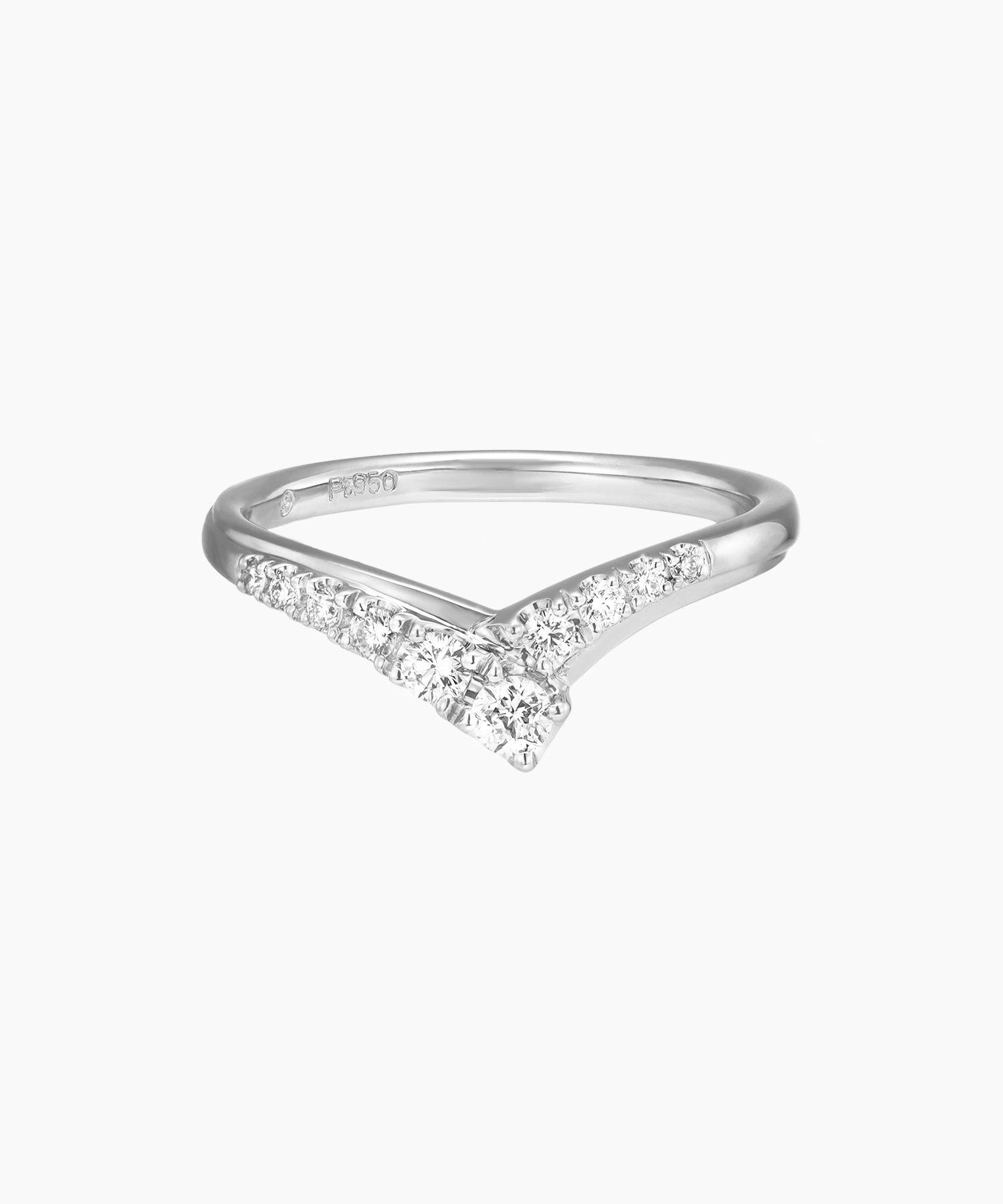 Pt950 ダイヤモンド リング ＜Wish upon a star® カード＞