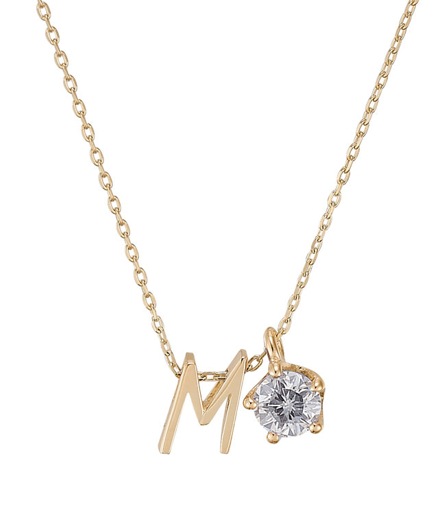 K10YG キュービックジルコニア ネックレス