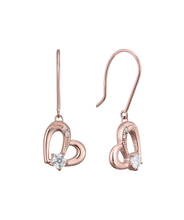 「星の王子さま」コレクション SV980/K10PG キュービックジルコニア ピアス