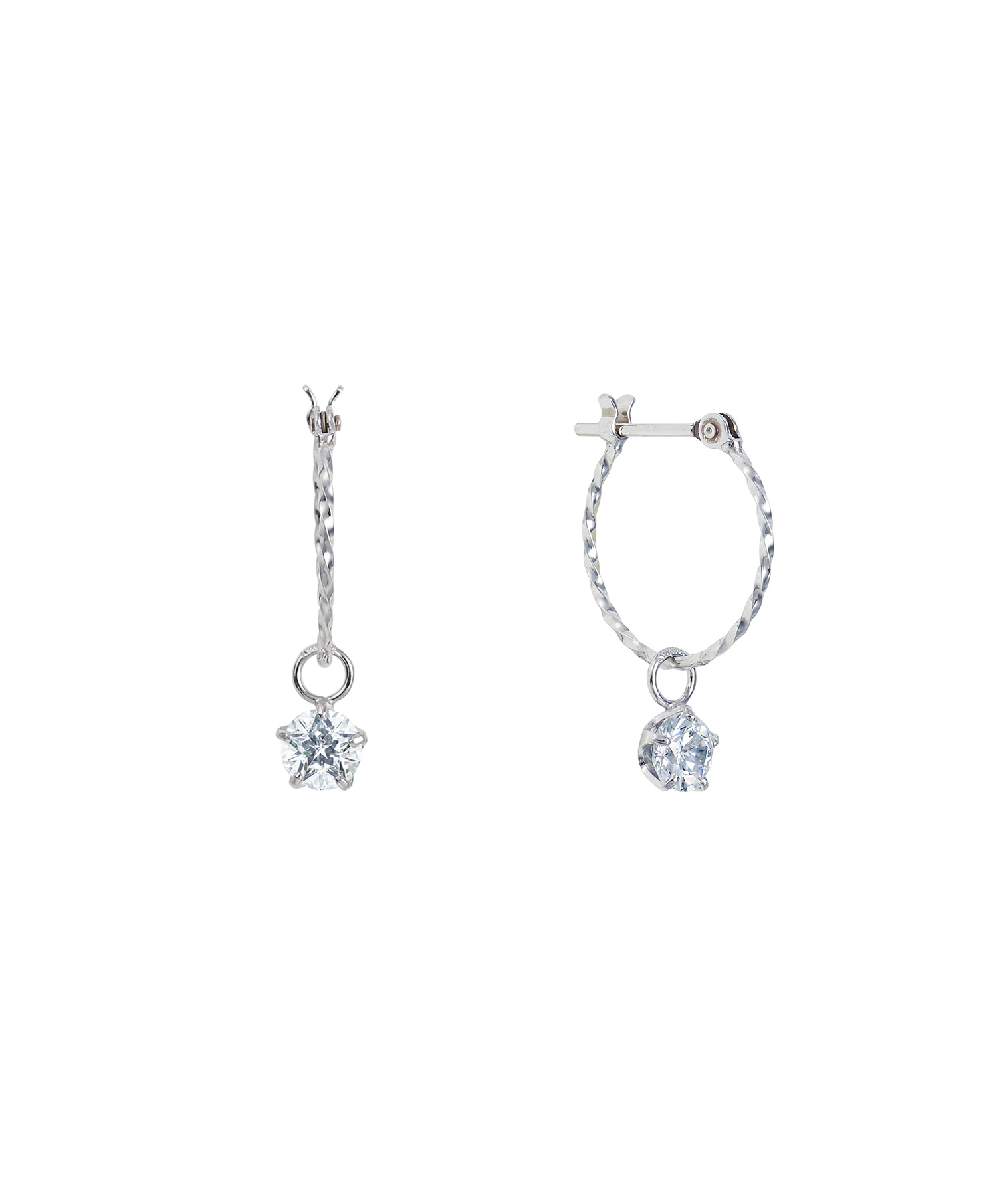 K10WG キュービックジルコニア ピアス