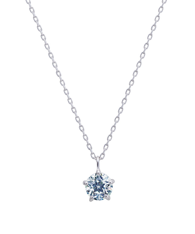 K10WG キュービックジルコニア ネックレス