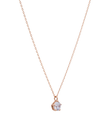 K10PG キュービックジルコニア ネックレス|festaria Online Shop