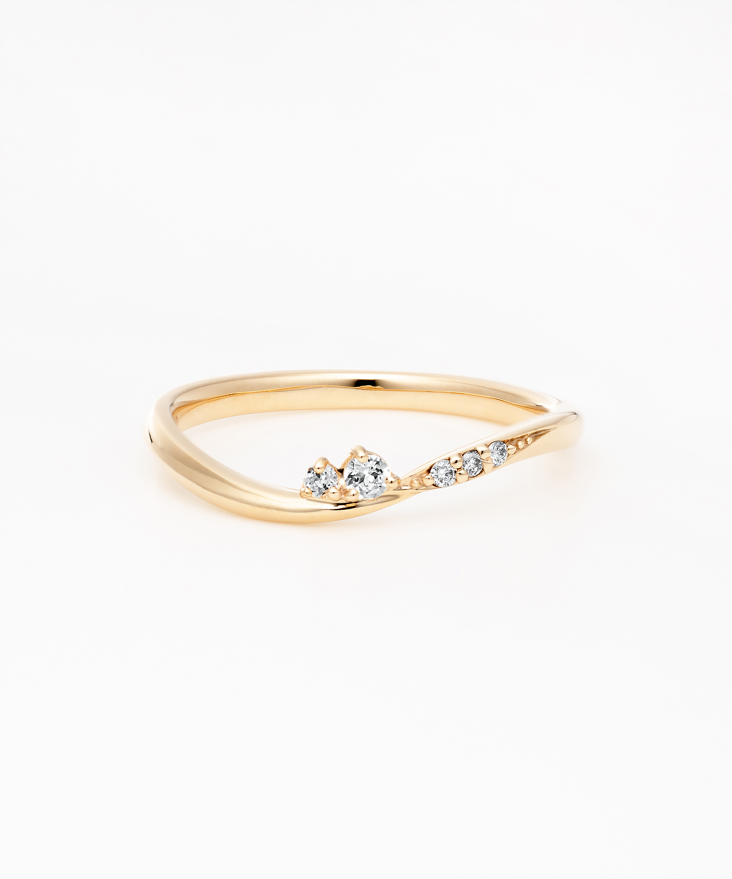 K10YG トパーズ・ダイヤモンド リング