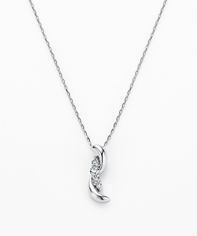 K10WG ダイヤモンド ネックレス