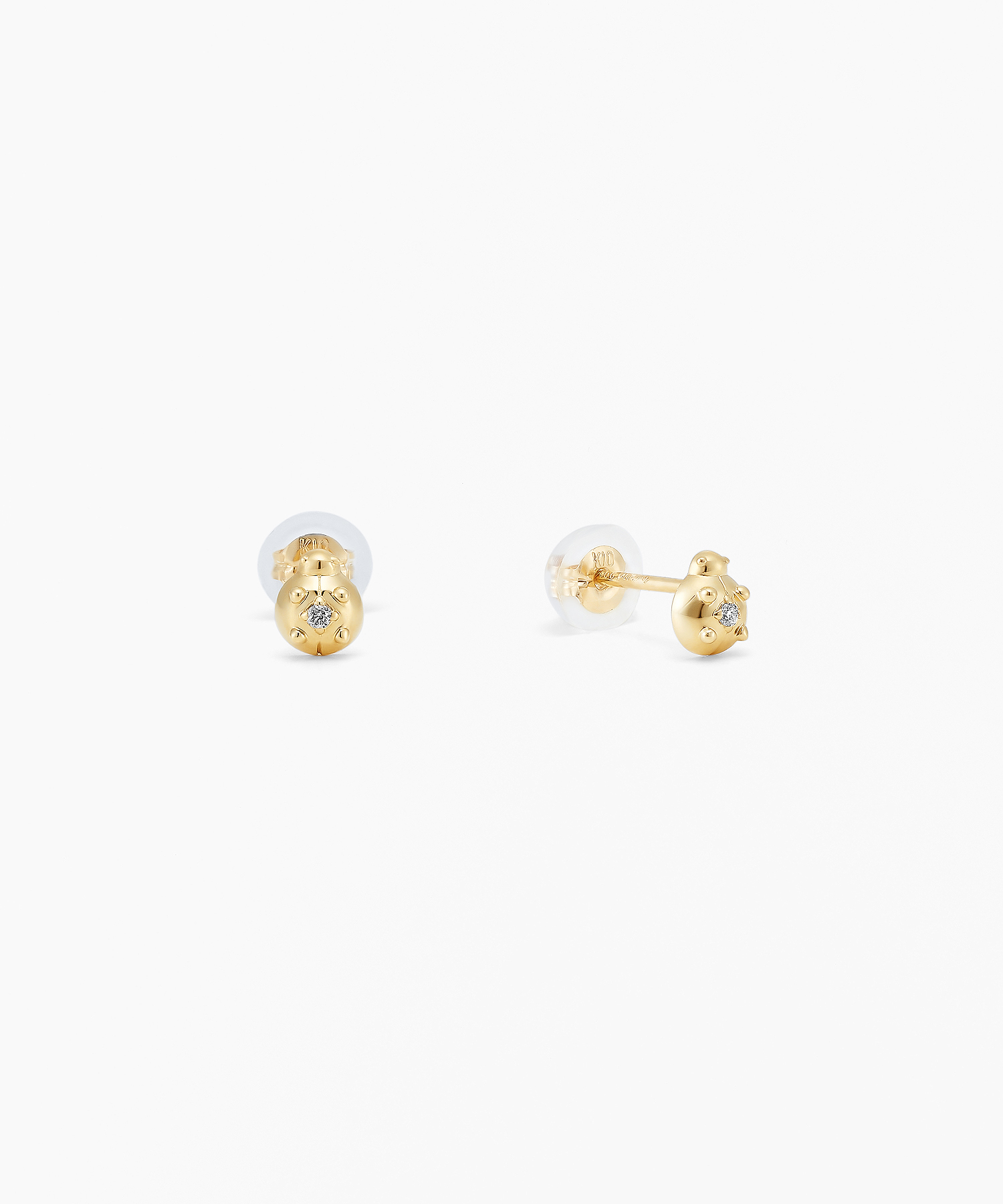 K10YG ダイヤモンド ピアス