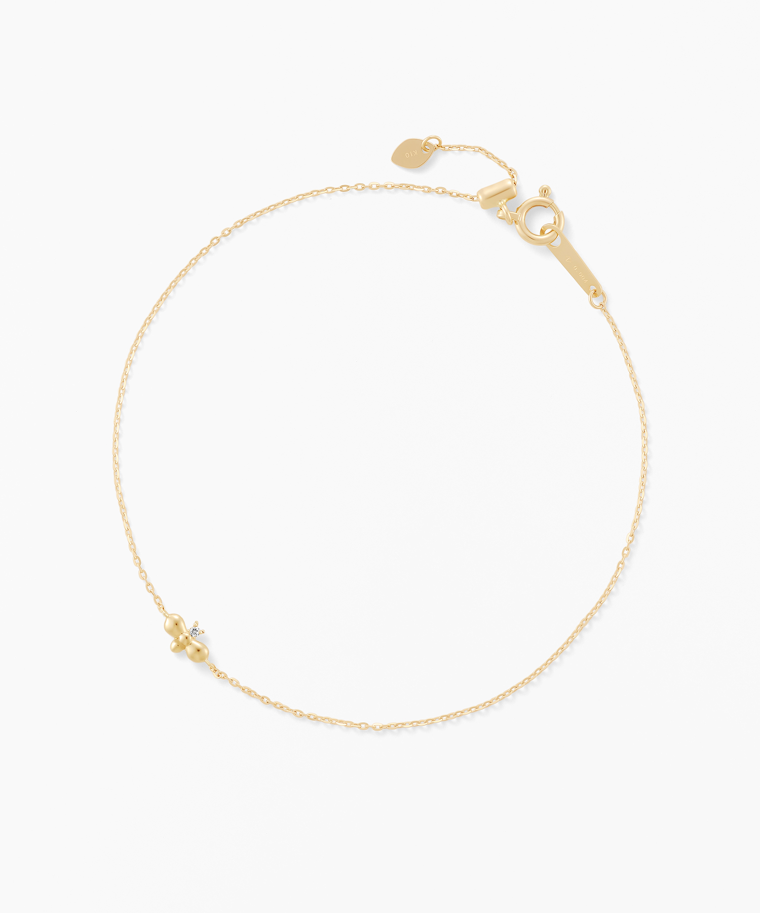 K10YG ダイヤモンド ブレスレット