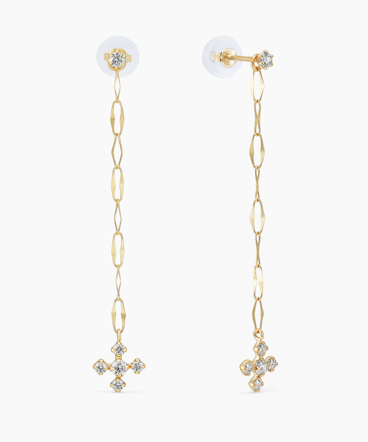 K10YG モアサナイト ピアス