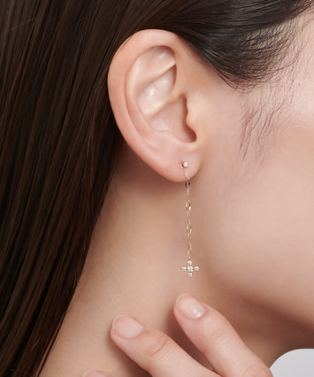 K10YG モアサナイト ピアス|festaria Online Shop(フェスタリア