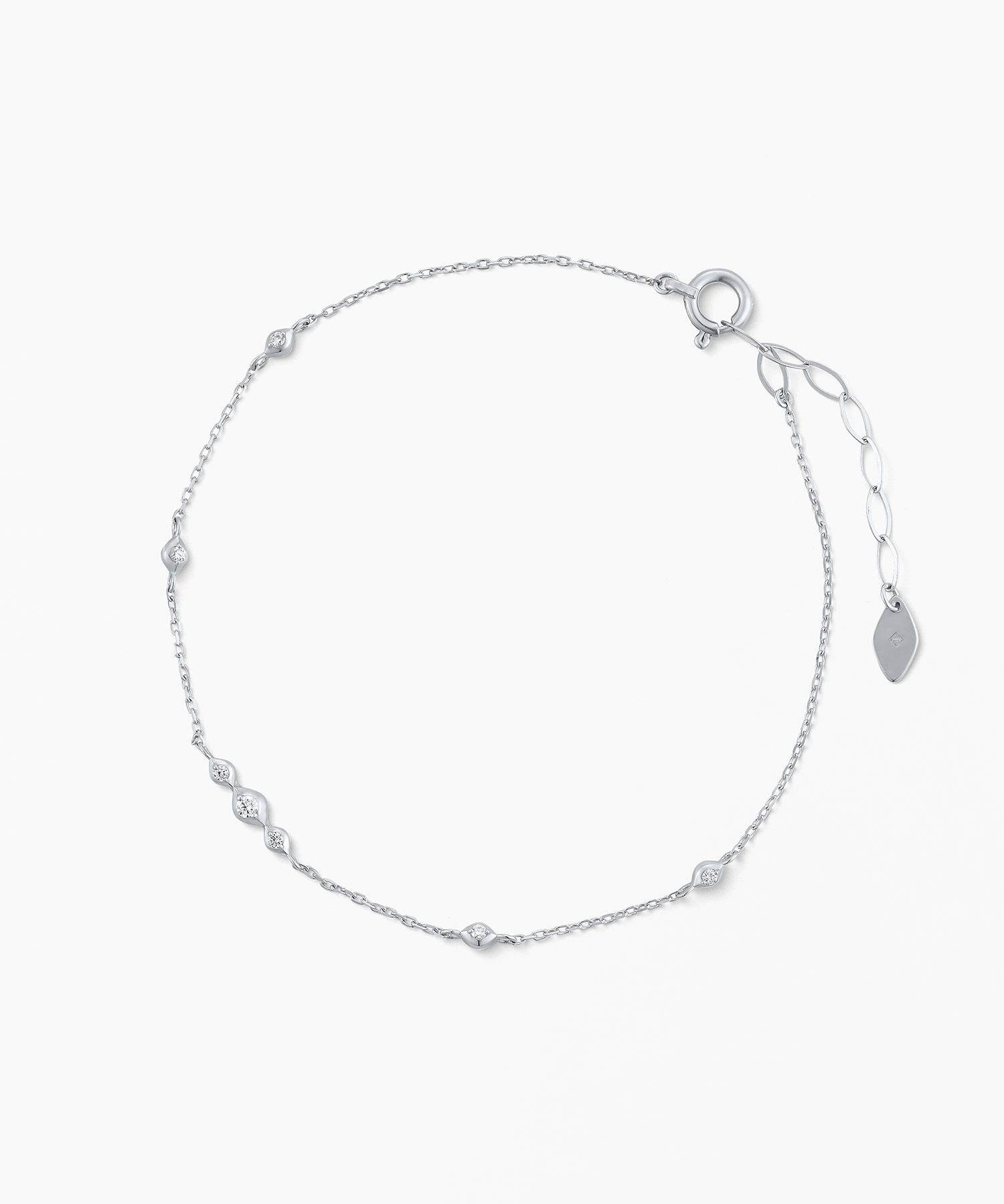 K10WG ダイヤモンド ブレスレット