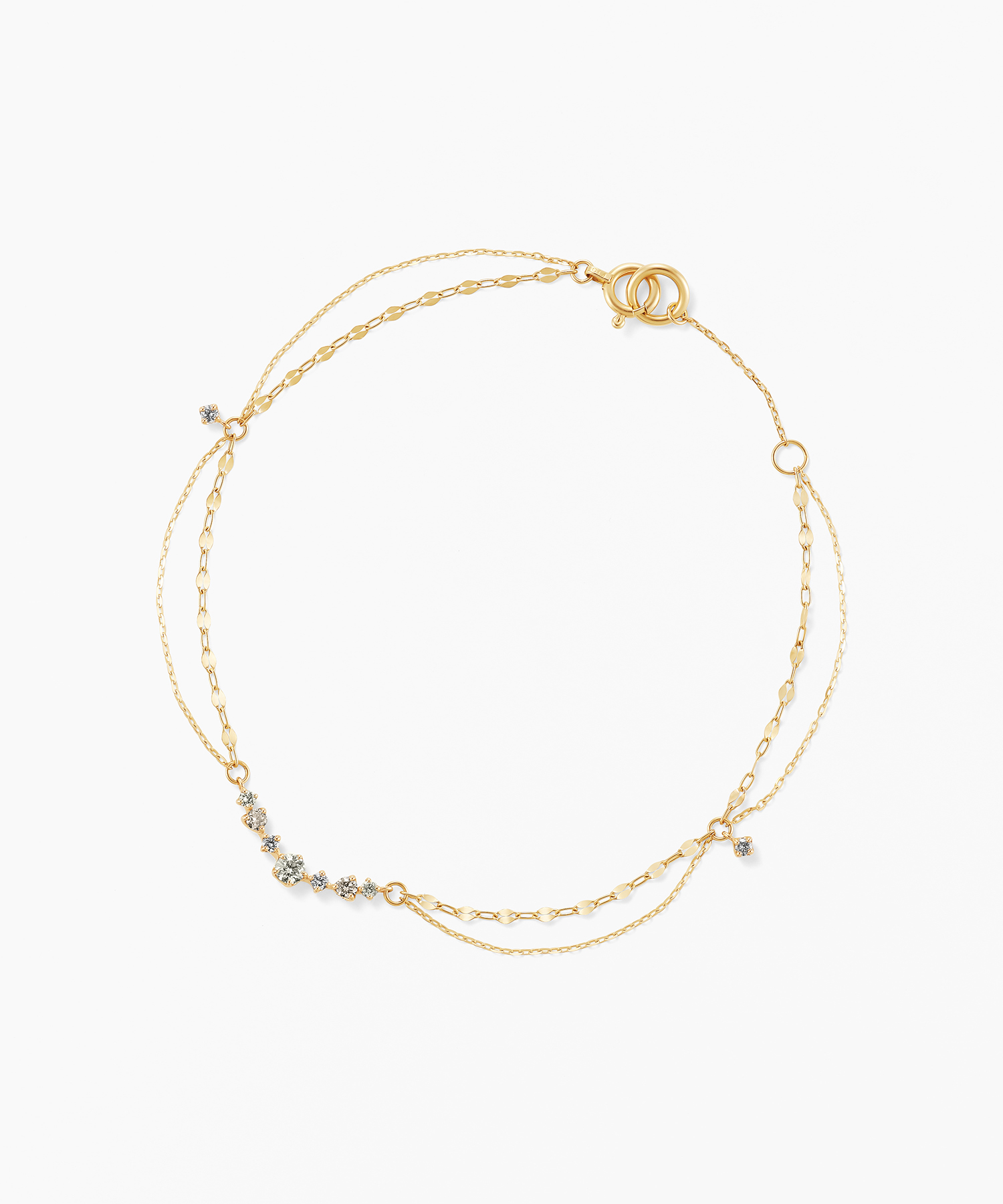 【2026 Spring Limited】K10YG ダイヤモンド ブレスレット