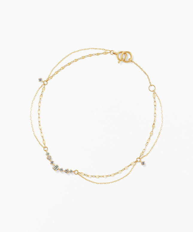 ※感謝祭対象外 【2026 Spring Limited】K10YG ダイヤモンド ブレスレット