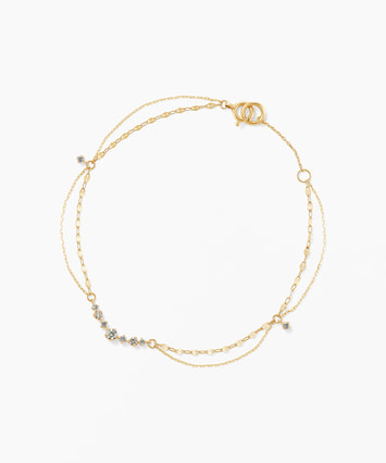 ※感謝祭対象外 【2026 Spring Limited】K10YG ダイヤモンド ブレスレット