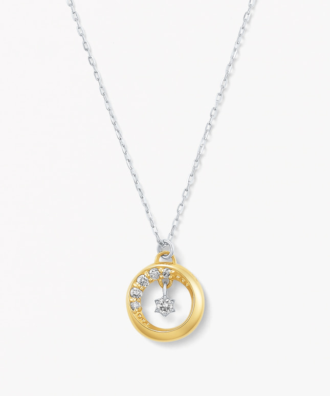 【2024 Autumn/Winter Limited】K18YG/Pt950/850 ダイヤモンド ネックレス