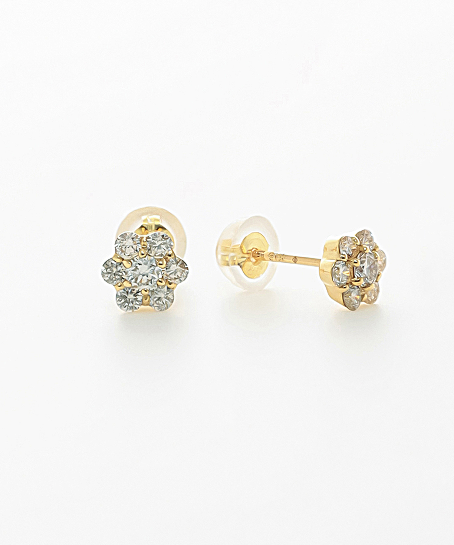 K18YG ダイヤモンド ピアス