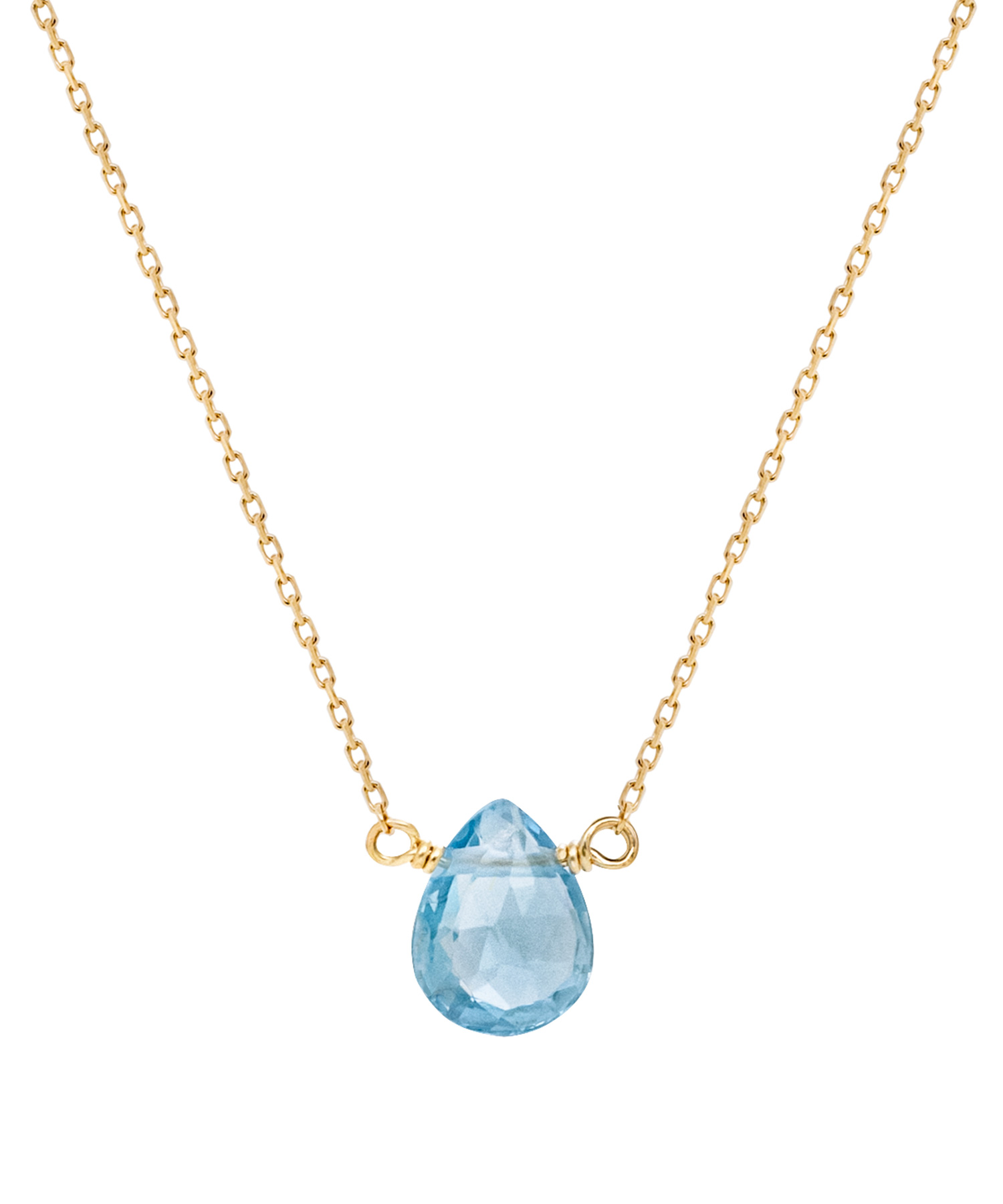 K10YG アクアマリン ネックレス