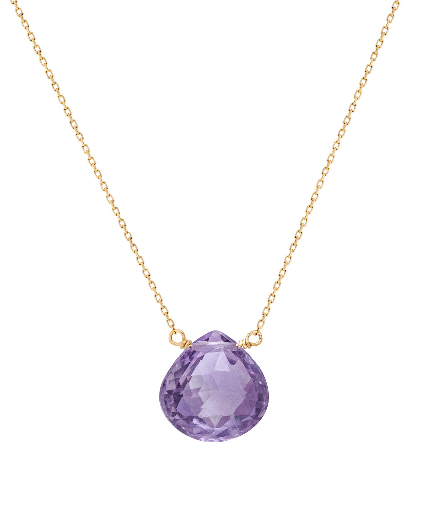 K10YG アメシスト ネックレス